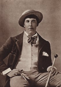 Oscar Wilde, irischer Dichter und Dramatiker, in Amerika von American Photographer