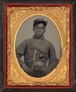 Porträt eines Soldaten von American Photographer