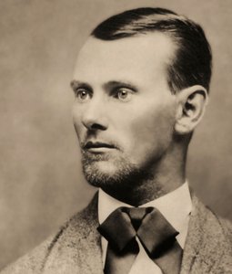 Porträt des Gesetzlosen Jesse James (1847-1882)