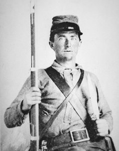 Private John LeRoy Williams, Soldat der Konföderierten Armee