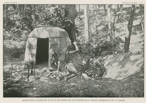 Steinbruchgruppe in Gips auf der Piny Branch-Stelle von American Photographer