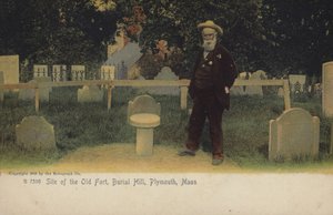 Ort des alten Forts, Burial Hill, Plymouth, Massachusetts von American Photographer