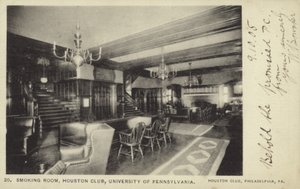 Raucherzimmer, Houston Club, University of Pennsylvania, Philadelphia von American Photographer