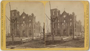 St. Michaels Kirche nach dem Chicagoer Brand von 1871 von American Photographer