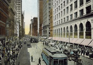 State Street, Blick nach Norden von der Van Buren Street von American Photographer