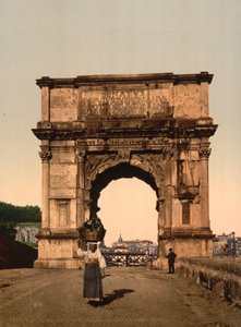 Der Triumphbogen des Titus, Rom, ca. 1890-1900 (fotomechanischer Druck) von American Photographer