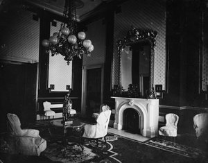 Weiße Haus Innenansicht, Altes Grünes Zimmer, Präsidentenstudie, 1860-80