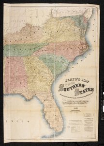 Eine Karte der Südstaaten von Nordamerika von American School