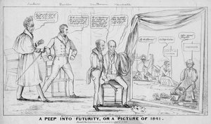 Ein Blick in die Zukunft, oder, Ein Bild von 1841, veröffentlicht von M R Robinson, New York, 1838 von American School