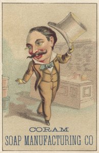 Werbung für Coram Soap Manufacturing Co, ca. 1880 von American School