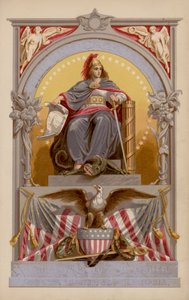 Allegorische Figur, die die Vereinigten Staaten von Amerika darstellt