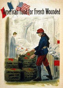 Amerikanische Fonds für die französischen Kriegsverwundeten - ca. 1917 von American School