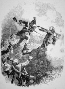Amerikanischer General Anthony Wayne erobert das britische Bollwerk in Stony Point mit einem gewagten Bajonettangriff im Juli 1779