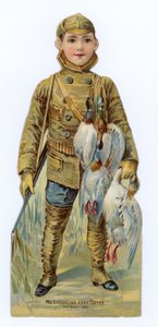 Amerikanischer Junge auf der Jagd