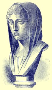 Aspasia, Illustration aus Geschichte Griechenlands von Victor Duruy, veröffentlicht 1890