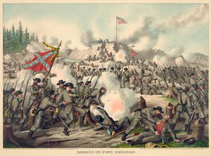 Angriff auf Fort Sanders, veröffentlicht von Kurz & Allison von American School
