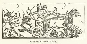 Assyrische Löwenjagd