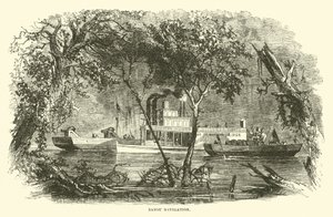 Bayou-Navigation, März 1863