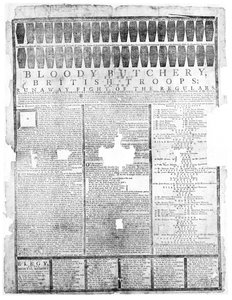 Blutiges Gemetzel der britischen Truppen, Salem 1775