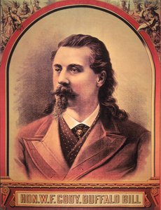 Buffalo Bill (1846-1917) 1886 (Farblithografie) von American School
