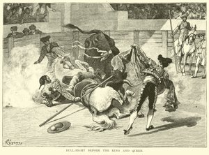 Stierkampf vor dem König und der Königin