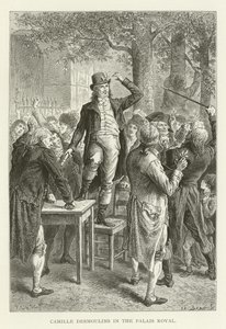 Camille Desmoulins im Palais Royal von American School