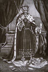 Karikatur, die General Andrew Jackson als 