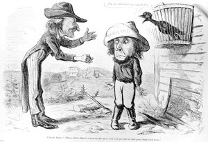 Karikatur zur Abschaffung der Sklaverei in Maryland, aus "Frank Leslie