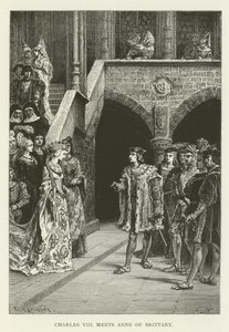 Karl VIII. trifft Anne von Bretagne von American School