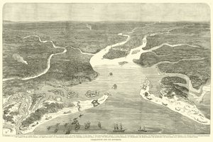 Charleston und seine Umgebung, Juli 1863 von American School