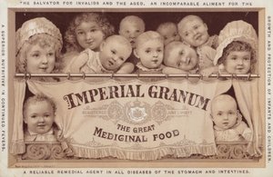 Kinder und Kleinkinder werben für Imperial Granum von American School