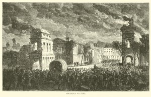 Columbia in Flammen, Februar 1865 von American School