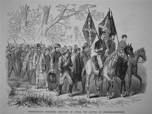 Konföderierte Gefangene nach der Schlacht von Chancellorsville