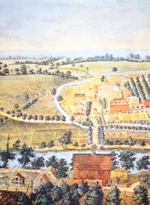 Kultiviertes Ackerland von Pennsylvania im Jahr 1750 von American School