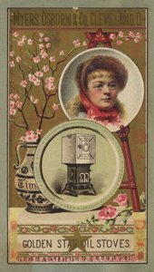 Dekorative Teller, Golden Star Öfen von American School