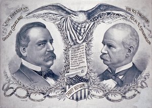 Demokratisches Präsidentschaftswahlplakat von American School