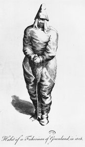 Kleidung für einen Fischer aus Grönland, 1626