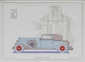 DuPont Motorwagen: Cabriolet Victoria, 1921 von American School