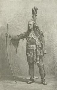 Edwin Forrest, amerikanischer Schauspieler, als Metamora