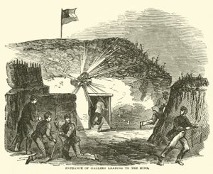 Eingang zur Galerie, die zur Mine führt, Juni 1863 von American School