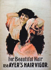 Für schönes Haar verwenden Sie Ayers Hair Vigor von American School