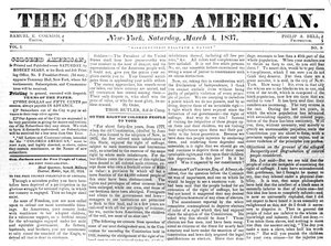 Titelseite von The Colored American, 4. März 1867