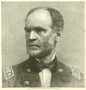 General William Tecumseh Sherman, im Ruhestand 1. November 1883, Mai 1864 von American School