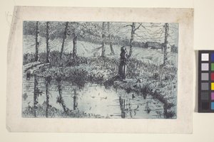 Mädchen am Teich