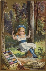 Mädchen auf Schaukel von American School