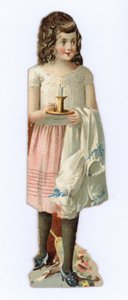 Mädchen mit Kerze von American School