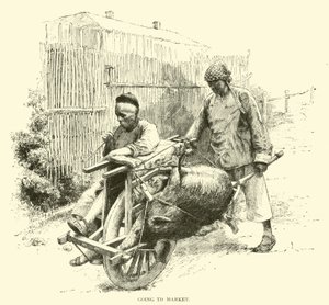 Zum Markt gehen von American School