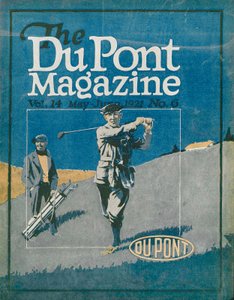 Golfen, Titelseite des DuPont Magazins, Mai-Juni 1921