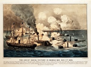 Großer Seesieg in der Mobile Bay, 5. August 1864, veröffentlicht 1864