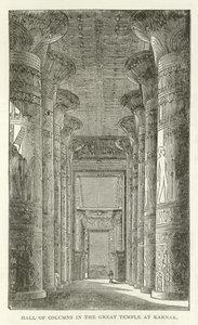 Säulenhalle im Großen Tempel von Karnak